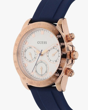  Shop Authentic Guess Eclipse White Dial Blue Rubber Strap Watch for Women - GW0315L2 - Luxxuri