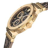  Shop Authentic Versace Greca Chronograph Black Dial Brown Leather Strap Watch For Men - VEZ900621 - Luxxuri