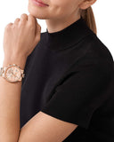  Shop Authentic Michael Kors Ritz Chronograph Rose Gold Dial Rose Gold Steel Strap Watch For Women - MK7223 - Luxxuri
