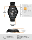  Shop Authentic Emporio Armani Ceramica Quartz Black Dial Black Steel Strap Watch For Women - AR1402 - Luxxuri