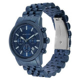  Shop Authentic Michael Kors Hutton Chronograph Blue Dial Blue Steel Strap Watch For Men - MK9088 - Luxxuri