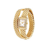  Shop Authentic Michael Kors Emery Pave Double Wrap White Dial Gold Steel Strap Watch for Women - MK4833 - Luxxuri