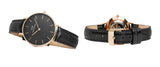  Shop Authentic Daniel Wellington Classic Petite Reading Black Dial Black Leather Strap Watch For Women - DW00100167 - Luxxuri
