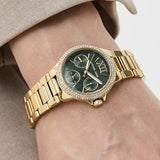  Shop Authentic Michael Kors Camille Multifunction Green Dial Gold Steel Strap Watch For Women - MK6981 - Luxxuri