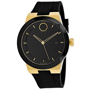  Shop Authentic Movado Bold Black Dial Black Rubber Strap Watch for Men - 3600623 - Luxxuri