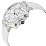  Shop Authentic Swarovski Citra Sphere Chronograph White Dial White Leather Strap Watch for Women - 5027127 - Luxxuri