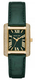  Shop Authentic Michael Kors Emery Quartz Diamonds Green Dial Green Leather Strap Watch For Women - MK4697 - Luxxuri