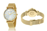  Shop Authentic Emporio Armani Retro Gold Dial Gold Mesh Bracelet Watch For Women - AR1957 - Luxxuri