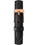  Shop Authentic Daniel Wellington Quadro White Dial Black Leather Strap Watch For Women - DW00100434 - Luxxuri