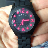  Shop Authentic Marc Jacobs Pelly Black Dial Black Silicone Strap Watch for Women - MBM2529 - Luxxuri