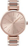  Shop Authentic Hugo Boss Allusion Rose Gold Dial Rose Gold Steel Strap Watch For Women - 1502418 - Luxxuri