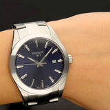  Shop Authentic Tissot Gentleman Blue Dial Silver Steel Strap Watch For Men - T127.410.11.041.00 - Luxxuri