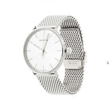  Shop Authentic Calvin Klein White Dial Silver Mesh Bracelet Watch for Women - K8M21126 - Luxxuri