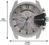  Shop Authentic Diesel Mega Chief Chronograph Silver Dial Silver Steel Strap Watch For Men - DZ4501 - Luxxuri