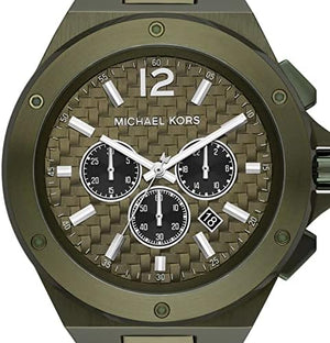  Shop Authentic Michael Kors Lennox Chronograph Green Dial Green Steel Strap Watch For Men - MK9103 - Luxxuri