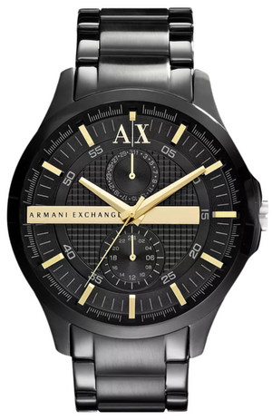  Shop Authentic Armani Exchange Hampton Chronograph Black Dial Black Steel Strap Watch For Men - AX2121 - Luxxuri