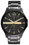  Shop Authentic Armani Exchange Hampton Chronograph Black Dial Black Steel Strap Watch For Men - AX2121 - Luxxuri