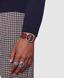  Shop Authentic Gucci G Timeless Bee Red & Blue Dial Red Two Tone Nylon Strap Watch For Men - YA1264061 - Luxxuri