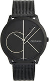 Shop Authentic Calvin Klein Minimal Black Dial Black Mesh Bracelet Watch for Men - K3M5145X - Luxxuri