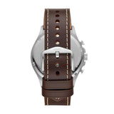  Shop Authentic Fossil Forrester Chronograph White Dial Brown Leather Strap Watch for Men - FS5696 - Luxxuri