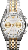  Shop Authentic Emporio Armani Sportivo Chronograph Silver Dial Two Tone Steel Strap Watch For Men - AR5999 - Luxxuri