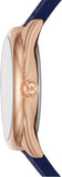  Shop Authentic Michael Kors Janelle Three Hand Blue Dial Blue Rubber Strap Watch For Women - MK7140 - Luxxuri