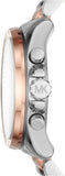  Shop Authentic Michael Kors Brecken Chronograph White Dial Two Tone Steel Strap Watch For Women - MK6368 - Luxxuri