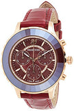 Shop Authentic Swarovski Octea Lux Chrono Red Dial Red Leather Strap Watch for Women - 5547642 - Luxxuri