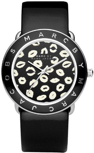  Shop Authentic Marc Jacobs Amy Black Dial Black Leather Strap Watch for Women - MBM1163 - Luxxuri