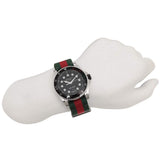 Shop Authentic Gucci Dive Black Dial Red & Green Nylon Strap Watch For Men - YA136209 - Luxxuri