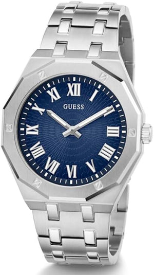  Shop Authentic Guess Asset Quartz Blue Dial Silver Steel Strap Watch For Men - GW0575G4 - Luxxuri
