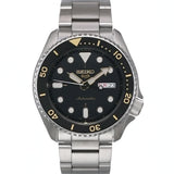  Shop Authentic Seiko 5 Sports Automatic Black Dial Silver Steel Strap Watch For Men - SRPD57K1 - Luxxuri