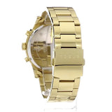  Shop Authentic Guess Atlas Chronograph Gold Dial Gold Steel Strap Watch For Men - W0668G4 - Luxxuri