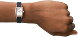  Shop Authentic Emporio Armani Gianni T Bar Crystals Silver Dial Blue Leather Strap Watch For Women - AR11469 - Luxxuri