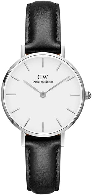  Shop Authentic Daniel Wellington Classic Petite Reading White Dial Black Leather Strap Watch For Women - DW00100185 - Luxxuri