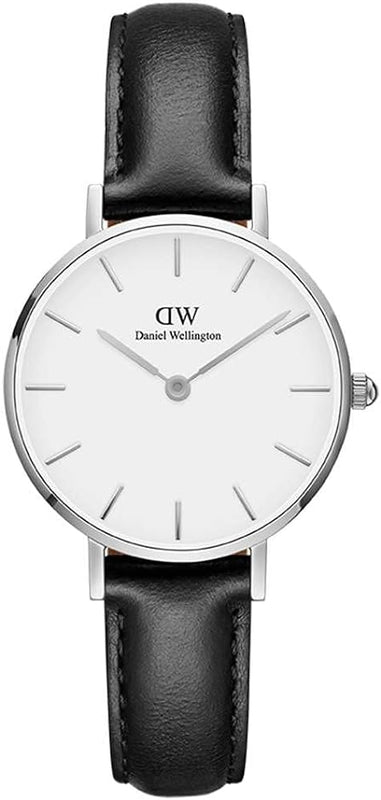  Shop Authentic Daniel Wellington Classic Petite Reading White Dial Black Leather Strap Watch For Women - DW00100185 - Luxxuri