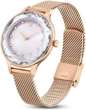  Shop Authentic Swarovski Octea Nova Silver Dial Rose Gold Mesh Strap Watch for Women - 5650011 - Luxxuri