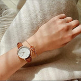 Shop Authentic Daniel Wellington Classic Petite St Mawes White Dial Brown Leather Strap Watch For Women - DW00100231 - Luxxuri