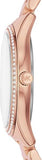 Shop Authentic Michael Kors Lauryn Mother of Pearl Dial Rose Gold Dial Rose Gold Steel Strap Watch For Women - MK4491 - Luxxuri