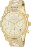  Shop Authentic Michael Kors Ritz Chronograph Gold Dial Gold Steel Strap Watch For Women - MK6484 - Luxxuri