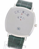  Shop Authentic Gucci Grip Quartz Silver Dial Green Leather Strap Watch For Women - YA157414 - Luxxuri