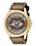  Shop Authentic Gucci G Timeless Eye Beige Dial Beige Leather Strap Watch For Men - YA1264022 - Luxxuri