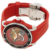  Shop Authentic Gucci Dive Quartz Red Dial Red Rubber Strap Watch For Men - YA136315 - Luxxuri