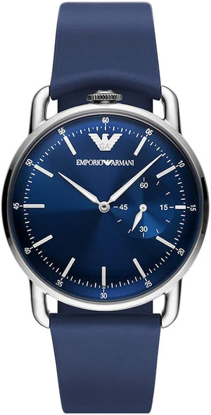  Shop Authentic Emporio Armani Aviator Quartz Blue Dial Blue Leather Strap Watch For Men - AR11335 - Luxxuri