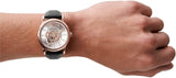  Shop Authentic Emporio Armani Luigi Automatic Silver Dial Black Leather Strap Watch For Men - AR60013 - Luxxuri