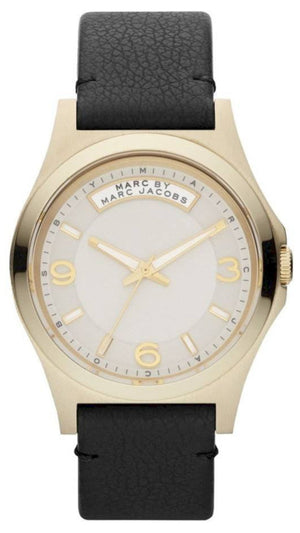  Shop Authentic Marc Jacobs Baby Dave Gold Dial Black Leather Strap Watch for Women - MBM1264 - Luxxuri