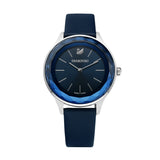  Shop Authentic Swarovski Octea Nova Blue Dial Blue Leather Strap Watch for Women - 5295349 - Luxxuri
