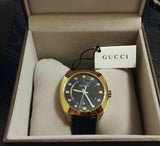  Shop Authentic Gucci GG2570 Black Dial Black Leather Strap Watch For Men - YA142310 - Luxxuri