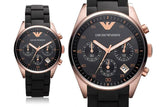  Shop Authentic Emporio Armani Sportivo Black Dial Black Steel Strap Watch For Women - AR5906 - Luxxuri