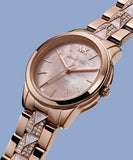  Shop Authentic Michael Kors Runway Mother of Pearl Dial Rose Gold Steel Strap Watch For Women - MK6856 - Luxxuri